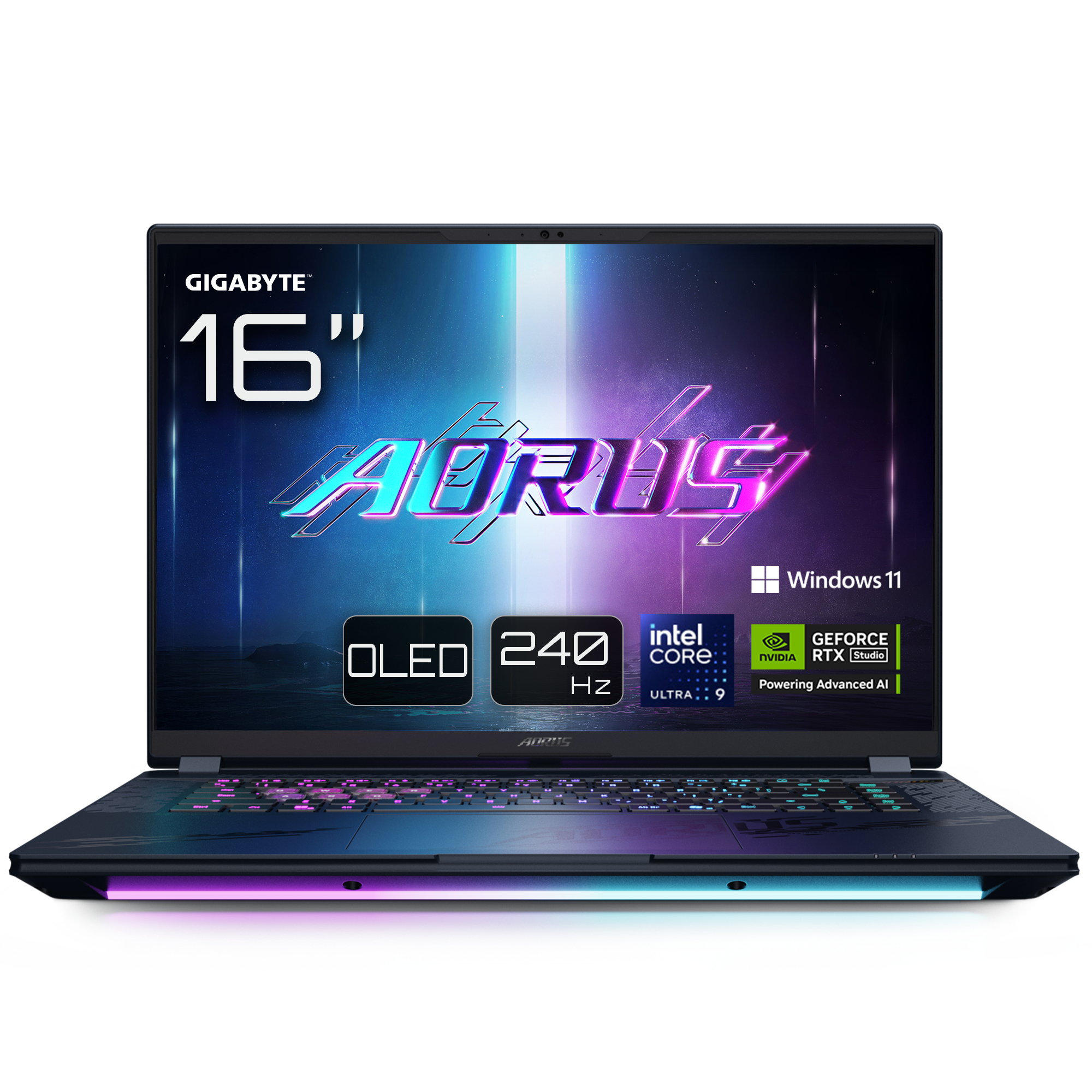 Portátil Gigabyte AORUS Master 16 BZHC6PTE64SP 16″ Ultra 9 275HX 32GB DDR5 1TB RTX 5090 OLED 240Hz W11 Pro