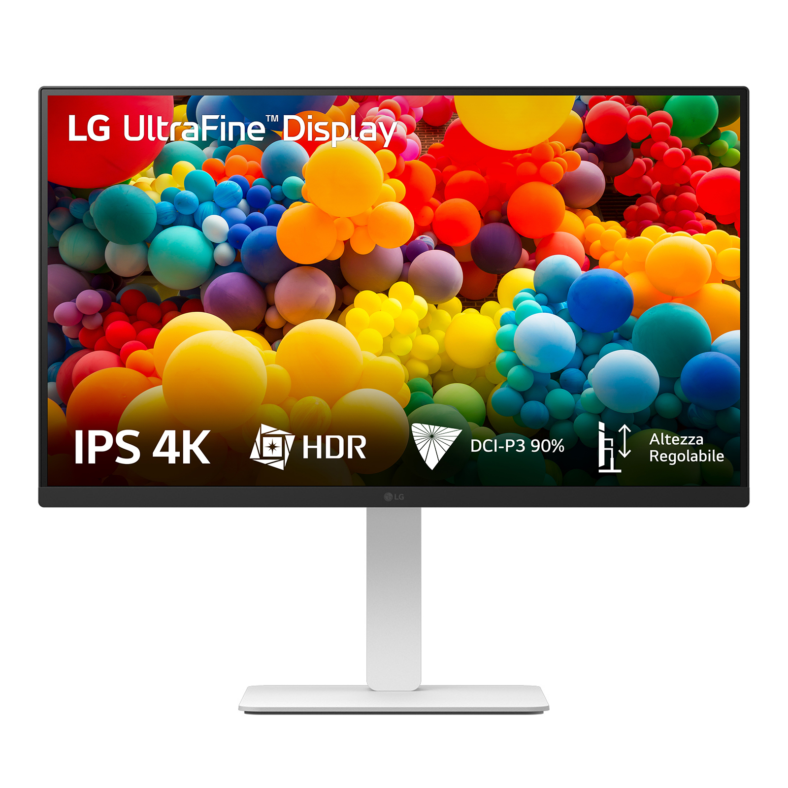 Monitor LG UltraFine 27″ 27US550 IPS 4K 60Hz Branco