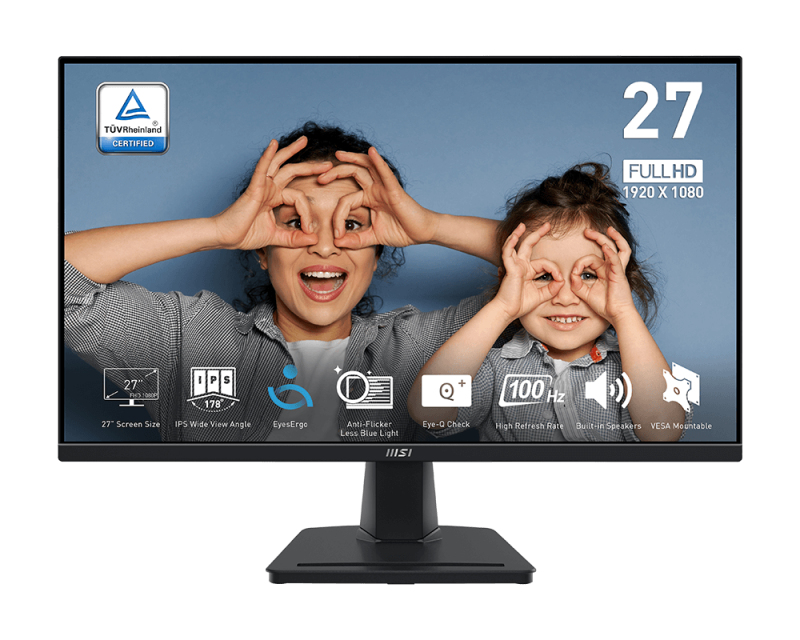 Monitor MSI 27″ PRO MP275Q IPS WQHD 16:9 100Hz (4ms)