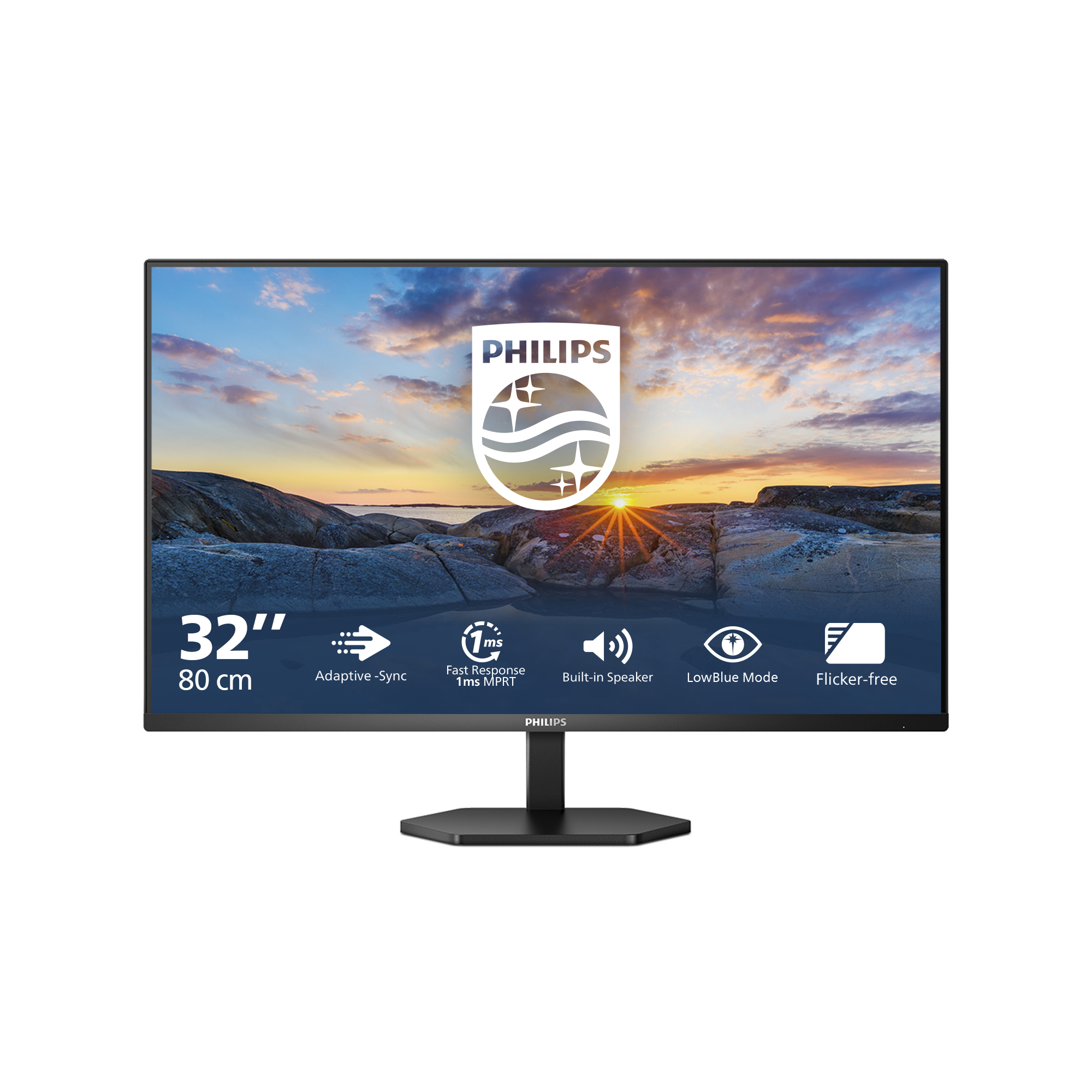 Monitor Philips Série 3000 31.5″ 32E1N3100LA VA FHD 75Hz 1ms
