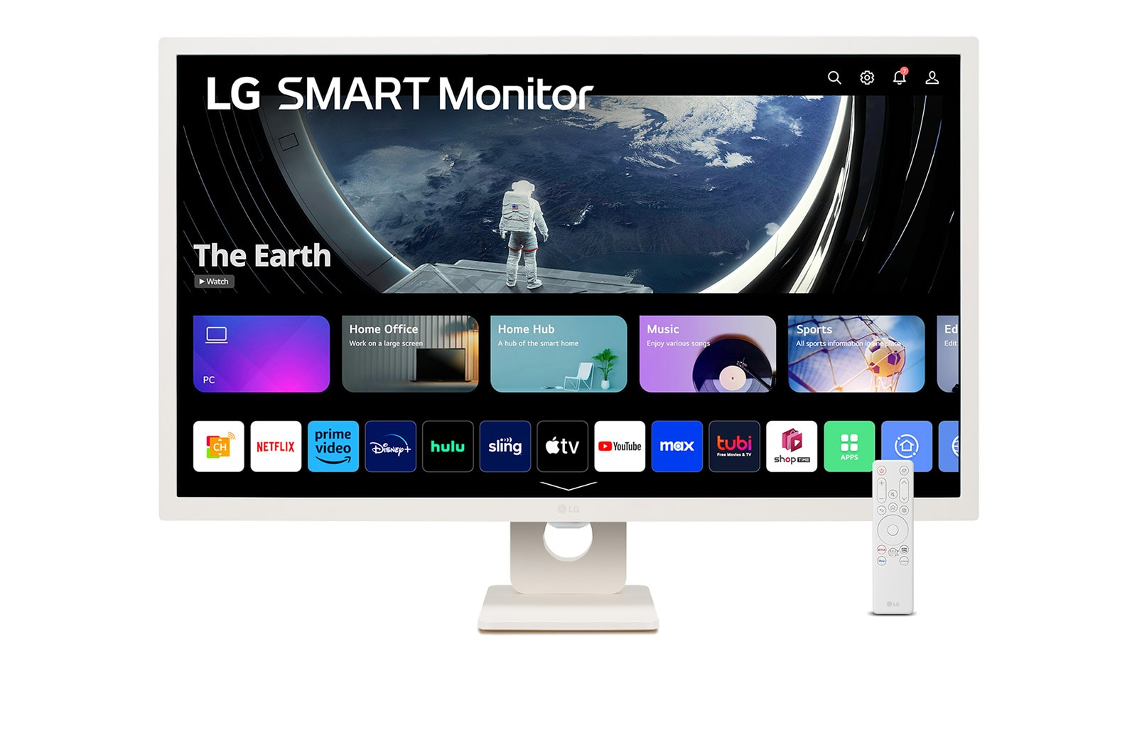 Monitor Smart LG 31.5″ 32SR50F IPS FHD 60Hz 8ms c/ webOS – Branco