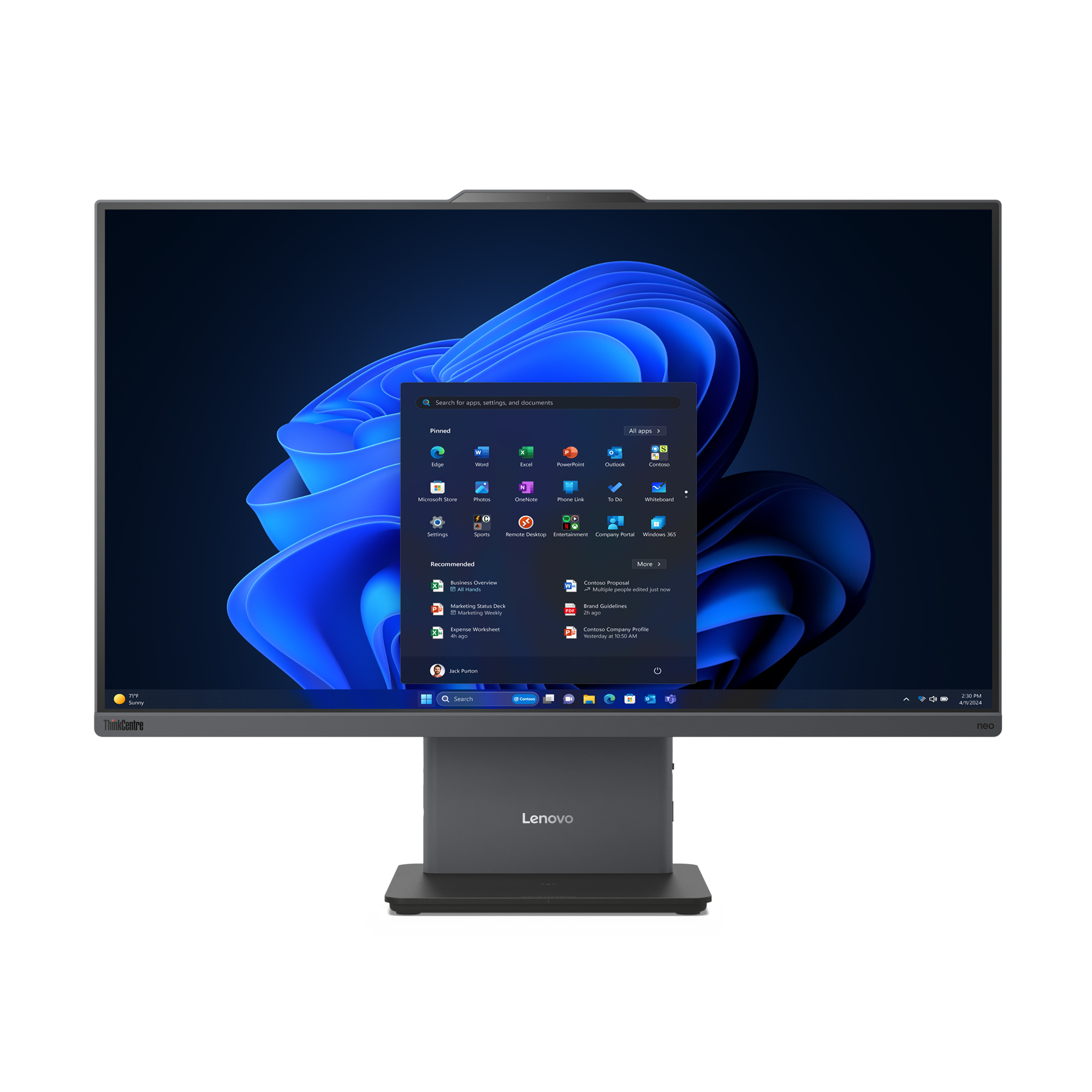 LENOVO ThinkCentre neo 50a G5 27INCH Core 7 240H 16GB 512GB SSD M.2 Intel Graphics WIN11 PRO 3Y