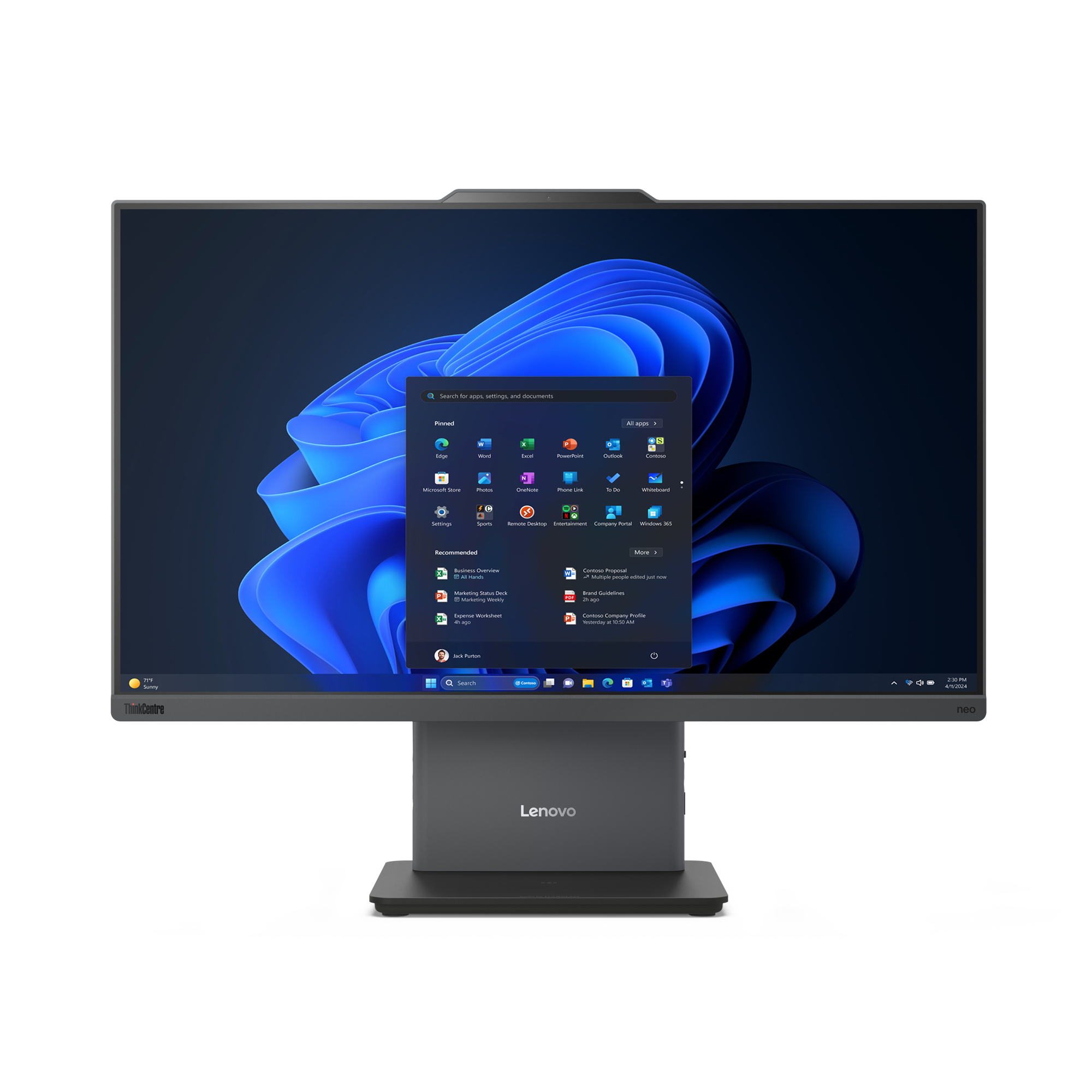LENOVO AIO NEO 50a-24 G5  CORE 5 210H 16GB 512GB SSD 23.8″ FHD W11P 1Y