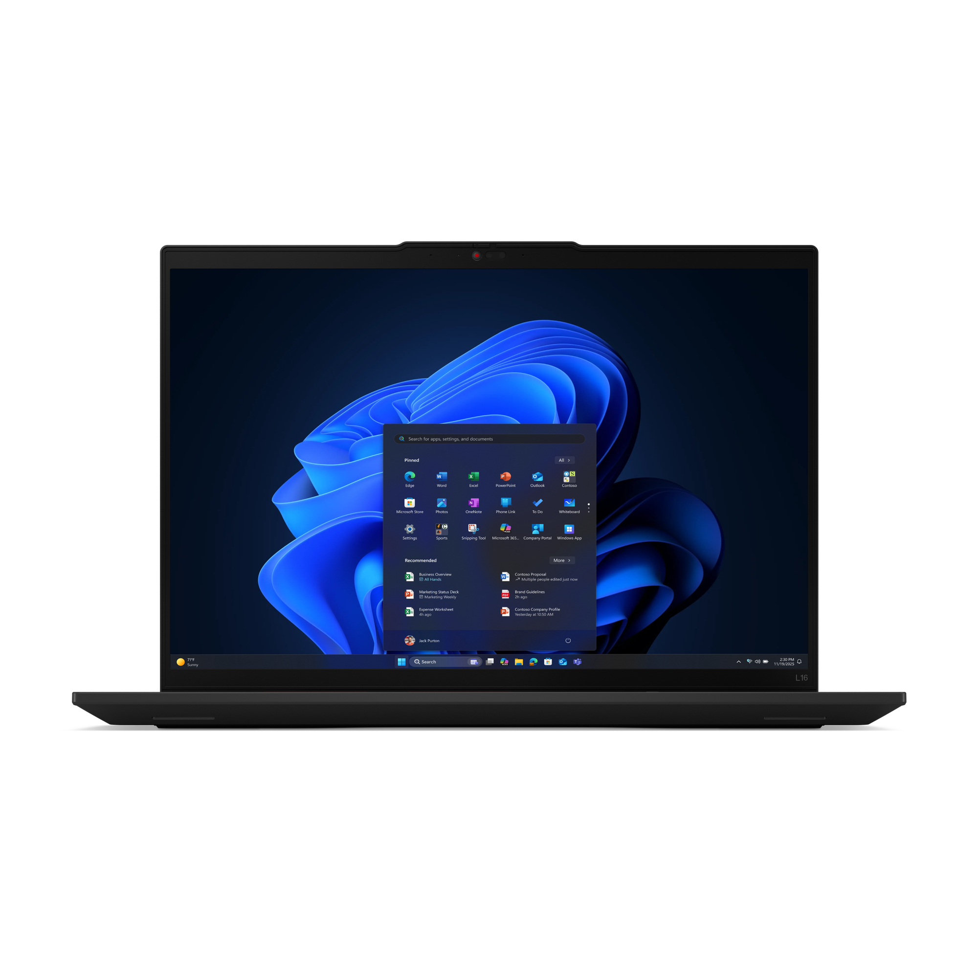 LENOVO ThinkPad L16 G2 Intel Core Ultra 7 255U 16inch FHD 400N 16GB DDR5-5600 512GB SSD W11P 1Y DEPOT