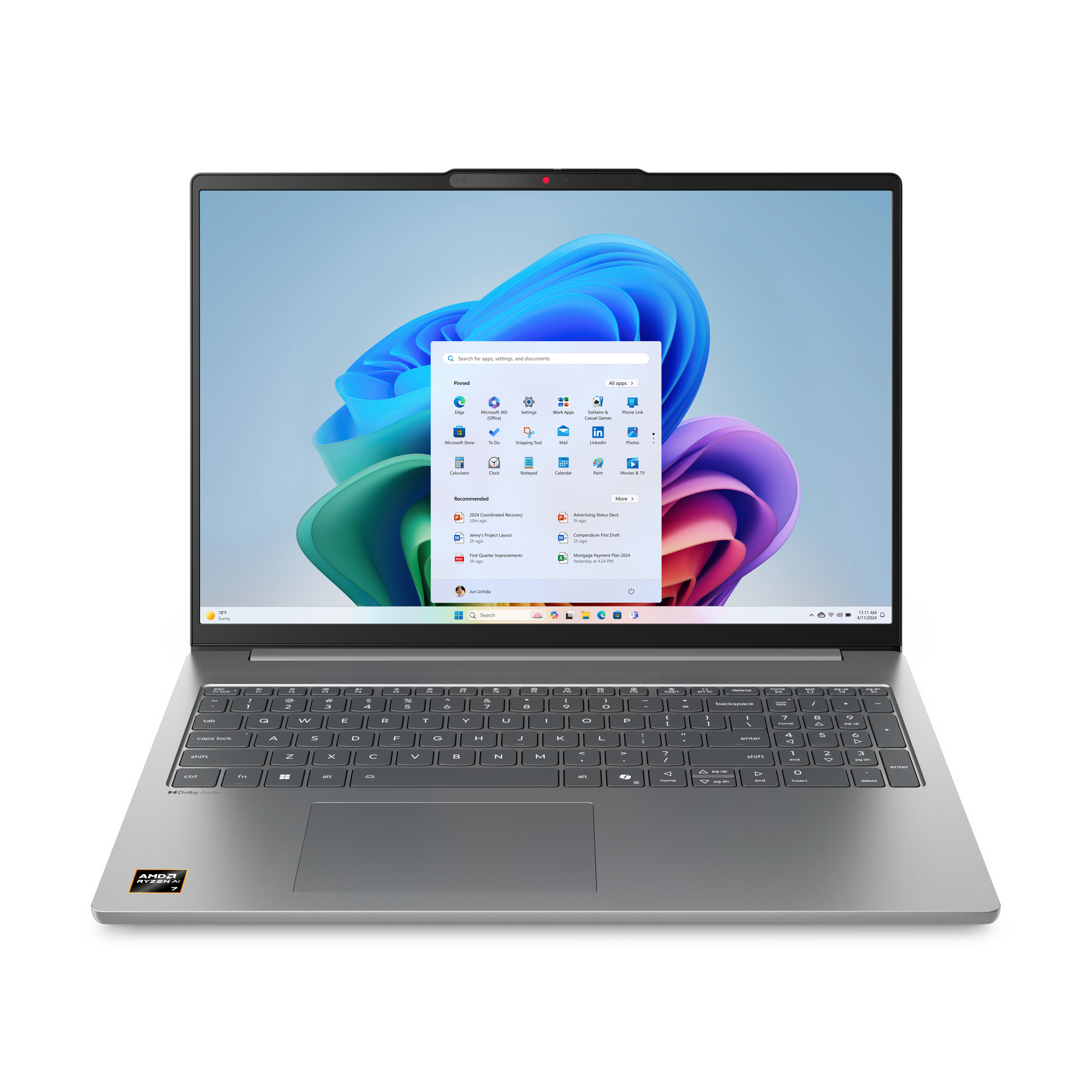 Portátil Lenovo IdeaPad Slim 5 16AHP10-056 16″ R7 8845HS 32GB DDR5 1TB Radeon 780M Graphics