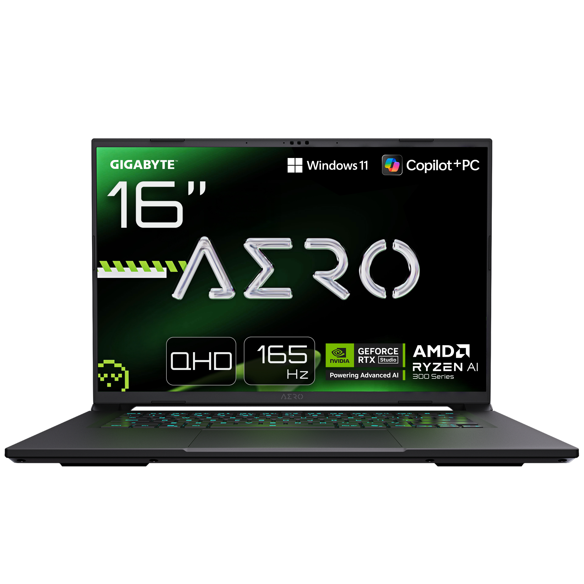 Portátil Gigabyte AERO X16 1VH93PTC94AH 16″ Ryzen AI 7 350 16GB DDR5 1TB RTX 5060 QHD+ 165Hz W11