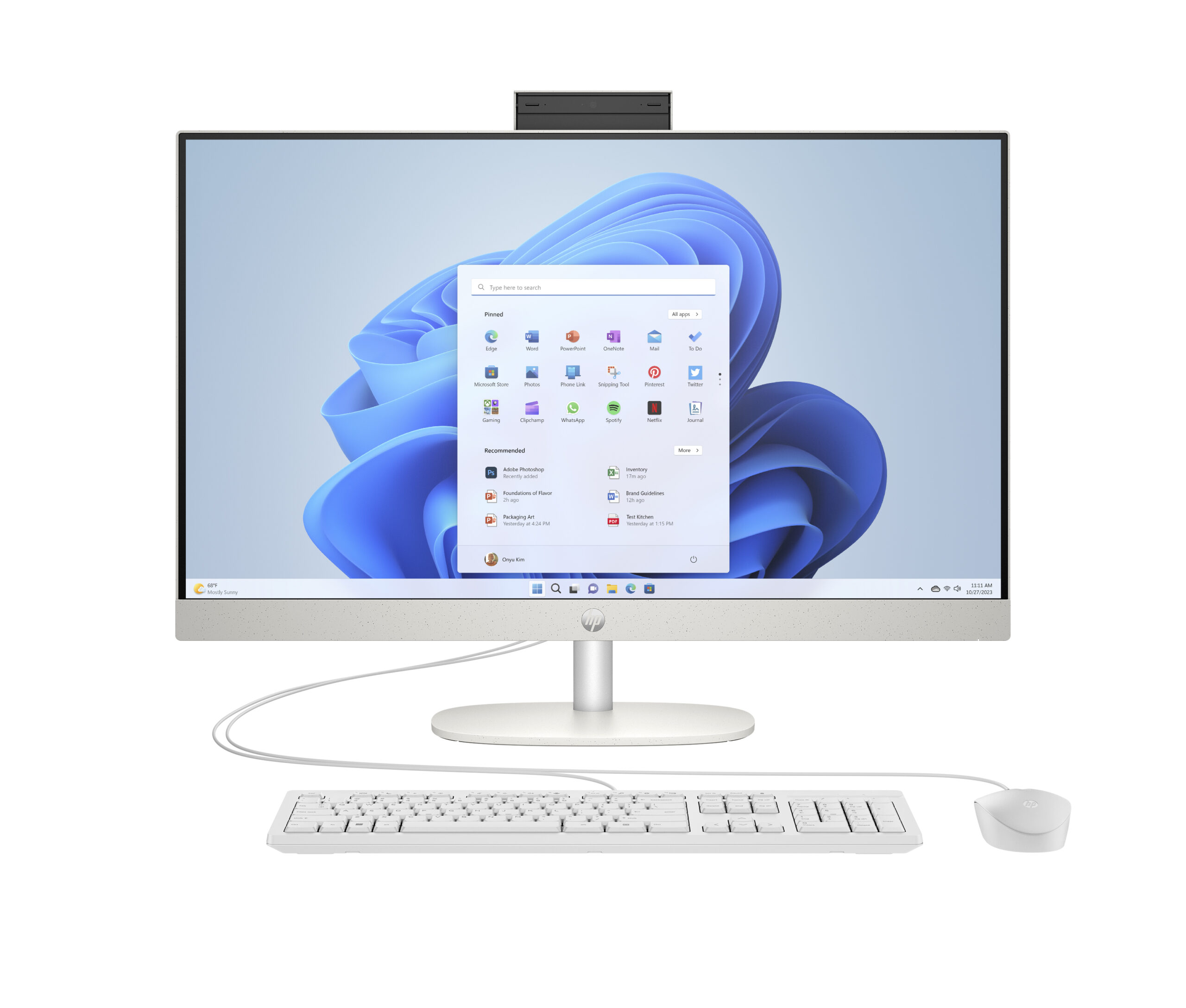 HP 27-CR0017NP AMD R5 7520U 27INCH FHD 16GB 512GB RADEON INTEGRATED GRAPHICS W11H AIO(P)