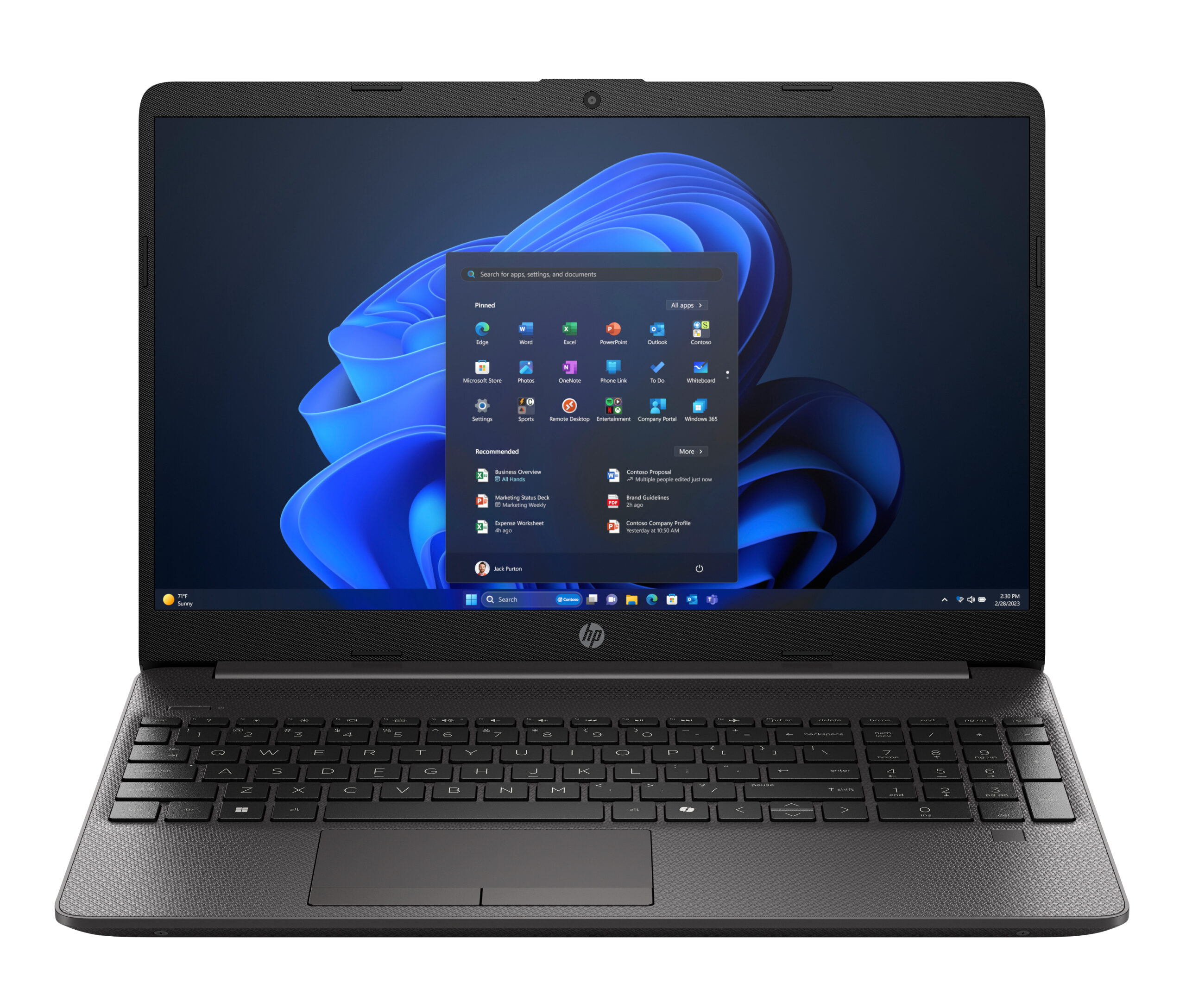 HP 250R G9 INTEL CORE 3-100U 8GB 256GB SSD 15.6″ W11 H64 1Y