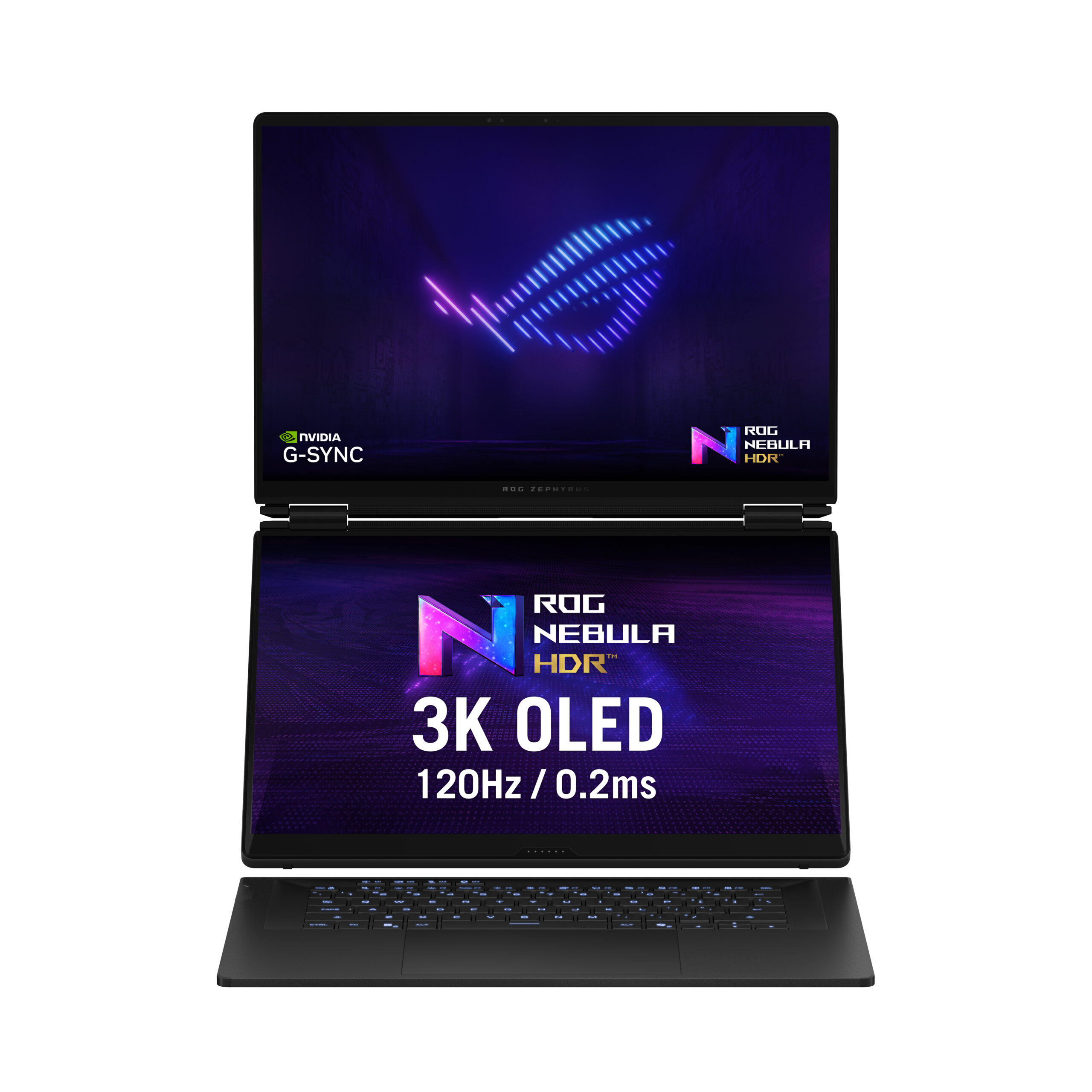 Portátil ASUS ROG Zephyrus Duo GX651AR 2×16″ Ultra 9 386H 32GB DDR5 1TB RTX 5070 Ti OLED 3K Touch 120Hz W11 + Rato + Mochila