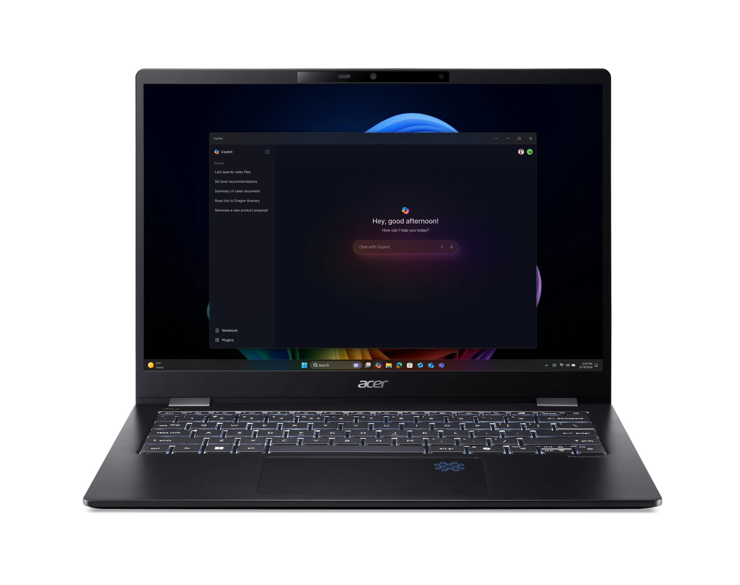 ACER TRAVELMATE P6 14 AI TMP614-54TTCO-75GG U7 258V 14INCH WUXGA TOUCH 32GB 1TB SSD Win11 Pro